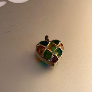 Multi colored heart shape pendant